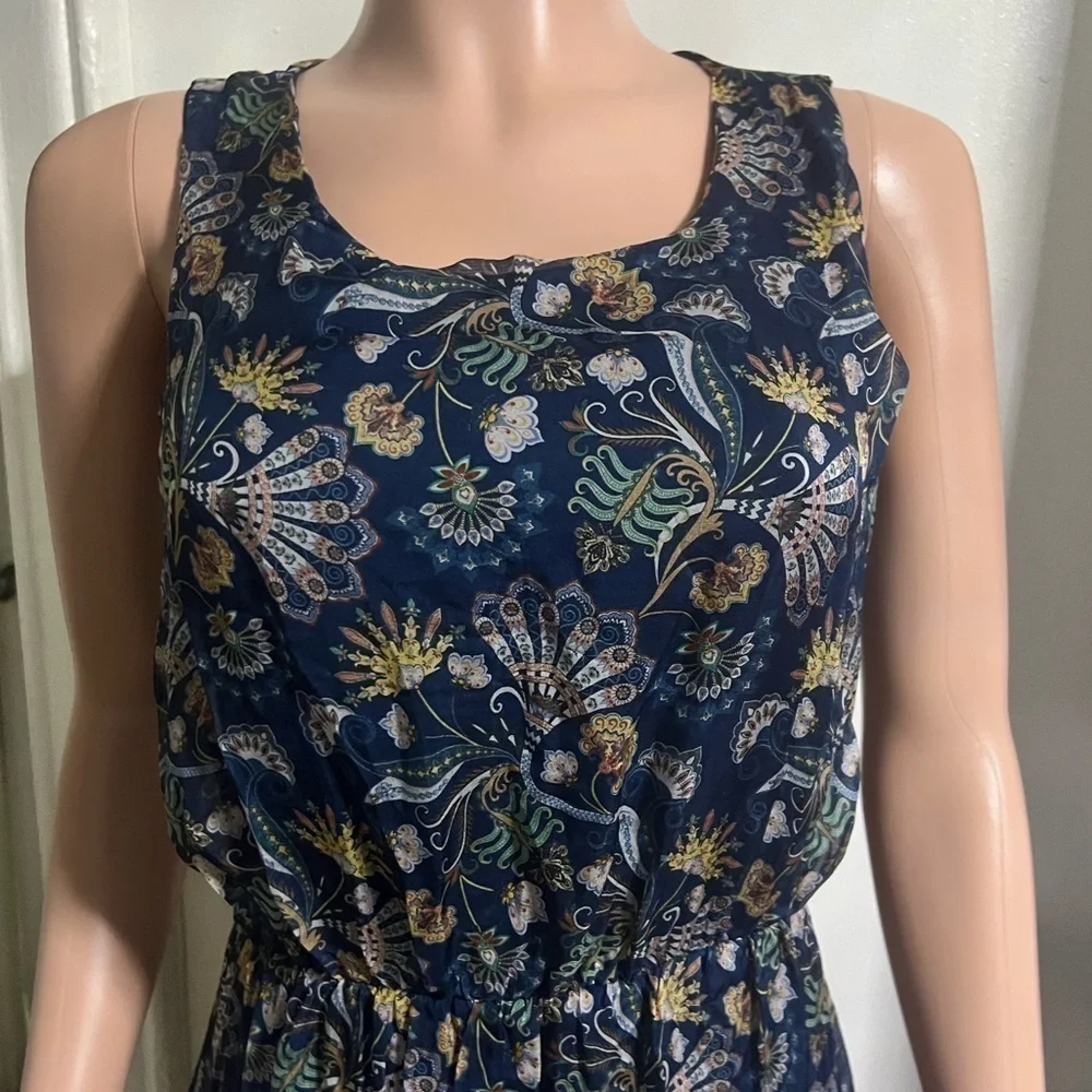 NWT LARA GUIDOTTI Silk Blend Floral Printed Maxi Dress - Picture 5 of 15